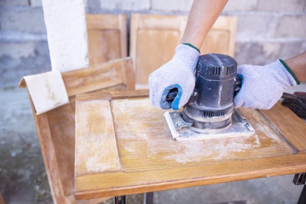 Cabinet Paint Stripping