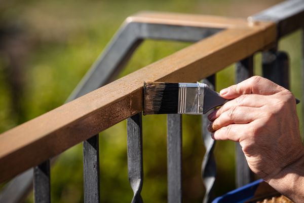 Staircase Railing Painting