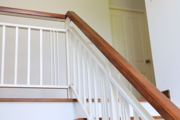 Stair Railing Staining