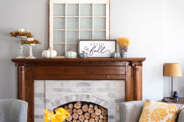 Wood Mantel Staining Service